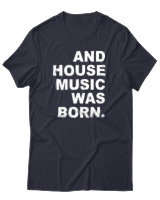 T-Shirt Αντρικό - House Music Was Born - Color Thumbnail Σκούρο Μπλε