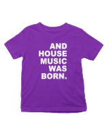 T-Shirt  Παιδικό - House Music Was Born - Color Thumbnail Σκούρο Μωβ