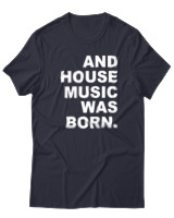 T-Shirt  Γυναικείο - House Music Was Born - Color Thumbnail Σκούρο Μπλέ