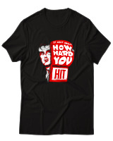 T-Shirt Αντρικό - How Hard You Hit - Color Thumbnail Μαύρο
