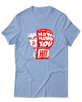 T-Shirt Αντρικό - How Hard You Hit - Color Thumbnail Γαλάζιο