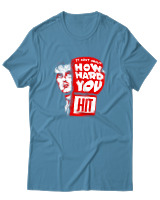 T-Shirt Αντρικό - How Hard You Hit - Color Thumbnail Τιρκουάζ