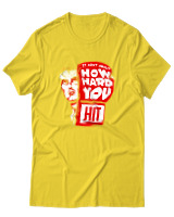 T-Shirt Αντρικό - How Hard You Hit - Color Thumbnail Χρυσό Κίτρινο