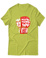 T-Shirt Αντρικό - How Hard You Hit - Color Thumbnail Λαχανί