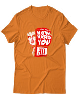 T-Shirt Αντρικό - How Hard You Hit - Color Thumbnail Πορτοκαλί