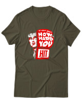 T-Shirt Αντρικό - How Hard You Hit - Color Thumbnail Χακί
