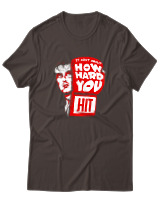 T-Shirt Αντρικό - How Hard You Hit - Color Thumbnail Καφέ