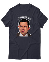 T-Shirt Αντρικό - How Old? - Color Thumbnail Σκούρο Μπλε