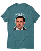 T-Shirt Αντρικό - How Old? - Color Thumbnail Μπλε Πράσινο
