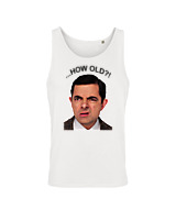 Αμάνικο Μπλουζάκι Αντρικό - How Old? - Color Thumbnail 'Ασπρο