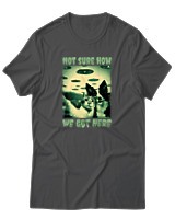 T-Shirt Αντρικό - How We Got Here - Color Thumbnail Ανθρακί