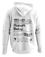 Φούτερ με κουκούλα - Human Being - Color Thumbnail ΄Ασπρο