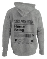 Φούτερ με κουκούλα - Human Being - Color Thumbnail Γκρι Μελανζέ