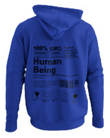 Φούτερ με κουκούλα - Human Being - Color Thumbnail Μπλε Ρουά