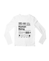 Μακρυμάνικο Μακό - Human Being - Color Thumbnail 'Ασπρο