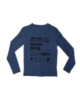 Μακρυμάνικο Μακό - Human Being - Color Thumbnail Σκούρο Μπλε