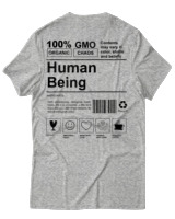 T-Shirt Unisex - Human Being - Color Thumbnail Γκρι Μελανζέ
