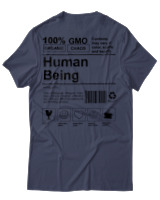 T-Shirt Unisex - Human Being - Color Thumbnail Μπλε Γκρι