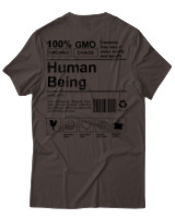 T-Shirt Unisex - Human Being - Color Thumbnail Καφέ