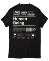 T-Shirt Unisex - Human Being - Color Thumbnail Μαύρο