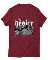T-Shirt Αντρικό - Human Desire - Color Thumbnail Σκούρο Κόκκινο