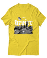 T-Shirt Αντρικό - Human Desire - Color Thumbnail Χρυσό Κίτρινο