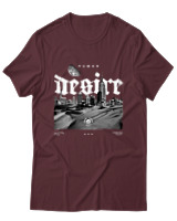 T-Shirt Αντρικό - Human Desire - Color Thumbnail Μπορντό