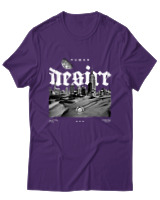 T-Shirt Αντρικό - Human Desire - Color Thumbnail Σκούρο Μωβ
