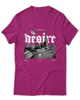 T-Shirt Αντρικό - Human Desire - Color Thumbnail Φουξια
