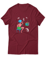 T-Shirt Αντρικό - Humans From Afar - Color Thumbnail Σκούρο Κόκκινο