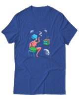 T-Shirt Αντρικό - Humans From Afar - Color Thumbnail Μπλε Ρουά