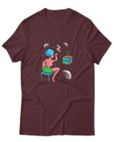 T-Shirt Αντρικό - Humans From Afar - Color Thumbnail Μπορντό