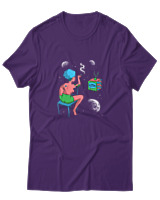 T-Shirt Αντρικό - Humans From Afar - Color Thumbnail Σκούρο Μωβ