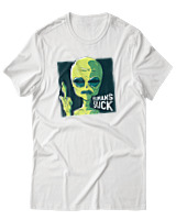 T-Shirt Αντρικό - Humans Suck Finger - Color Thumbnail Άσπρο