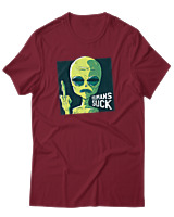 T-Shirt Αντρικό - Humans Suck Finger - Color Thumbnail Σκούρο Κόκκινο