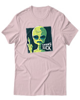 T-Shirt Αντρικό - Humans Suck Finger - Color Thumbnail Απαλό Ροζ