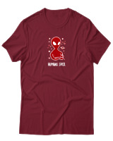T-Shirt Αντρικό - Humans Suck - Color Thumbnail Σκούρο Κόκκινο