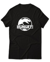 T-Shirt Αντρικό - Hungry Dino - Color Thumbnail Μαύρο