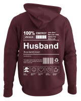 Φούτερ με κουκούλα - Husband - Color Thumbnail Marron