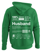 Φούτερ με κουκούλα - Husband - Color Thumbnail Kelly Green
