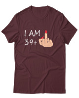 T-Shirt Αντρικό - I Am 39+ - Color Thumbnail Μπορντό