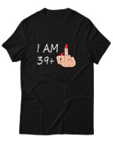 T-Shirt  Γυναικείο - I Am 39+ - Color Thumbnail Μαύρο