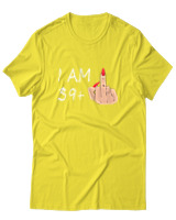 T-Shirt  Γυναικείο - I Am 39+ - Color Thumbnail Κίτρινο