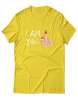 T-Shirt  Γυναικείο - I Am 39+ - Color Thumbnail Κίτρινο Χρυσό