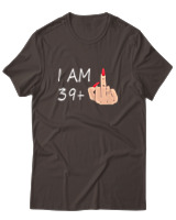 T-Shirt  Γυναικείο - I Am 39+ - Color Thumbnail Καφέ
