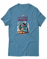 T-Shirt Αντρικό - I Am A Cookie Monster - Color Thumbnail Τιρκουάζ