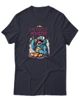 T-Shirt Αντρικό - I Am A Cookie Monster - Color Thumbnail Σκούρο Μπλε