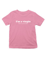 T-Shirt  Παιδικό - I Am A Virgin - Color Thumbnail Ροζ
