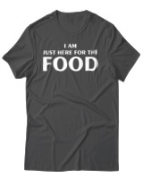 T-Shirt Αντρικό - I Am Just Here For The Food - Color Thumbnail Ανθρακί