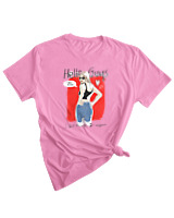 T-Shirt Woman Fashion Γυναικείο - I Am Mine - Color Thumbnail PINK